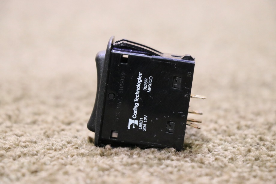 USED L68D1 BLACK ROCKER DASH SWITCH RV PARTS FOR SALE RV Components 
