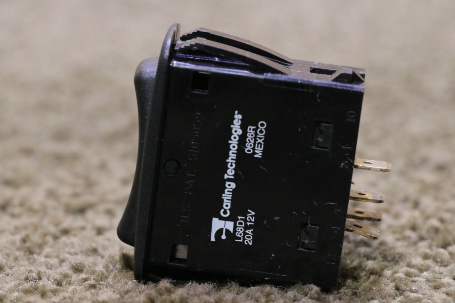 USED L68D1 BLACK ROCKER DASH SWITCH RV PARTS FOR SALE RV Components 