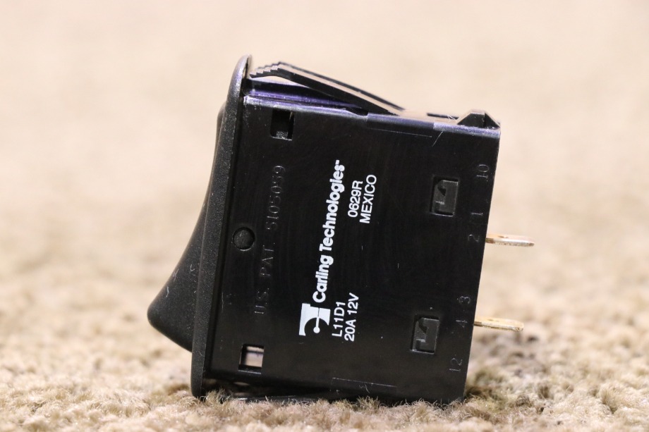 USED BLACK ROCKER DASH SWITCH L11D1 RV/MOTORHOME PARTS FOR SALE RV Components 