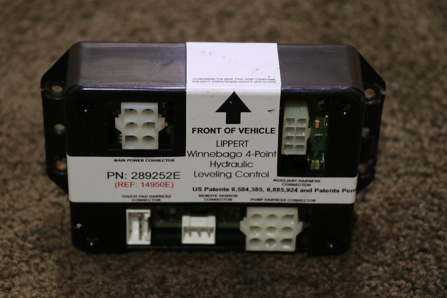 USED MOTORHOME LIPPERT 289252E 4 POINT HYDRAULIC LEVELING CONTROL FOR SALE RV Components 