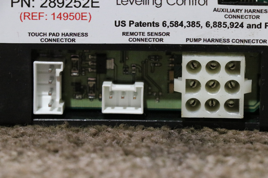 USED MOTORHOME LIPPERT 289252E 4 POINT HYDRAULIC LEVELING CONTROL FOR SALE RV Components 