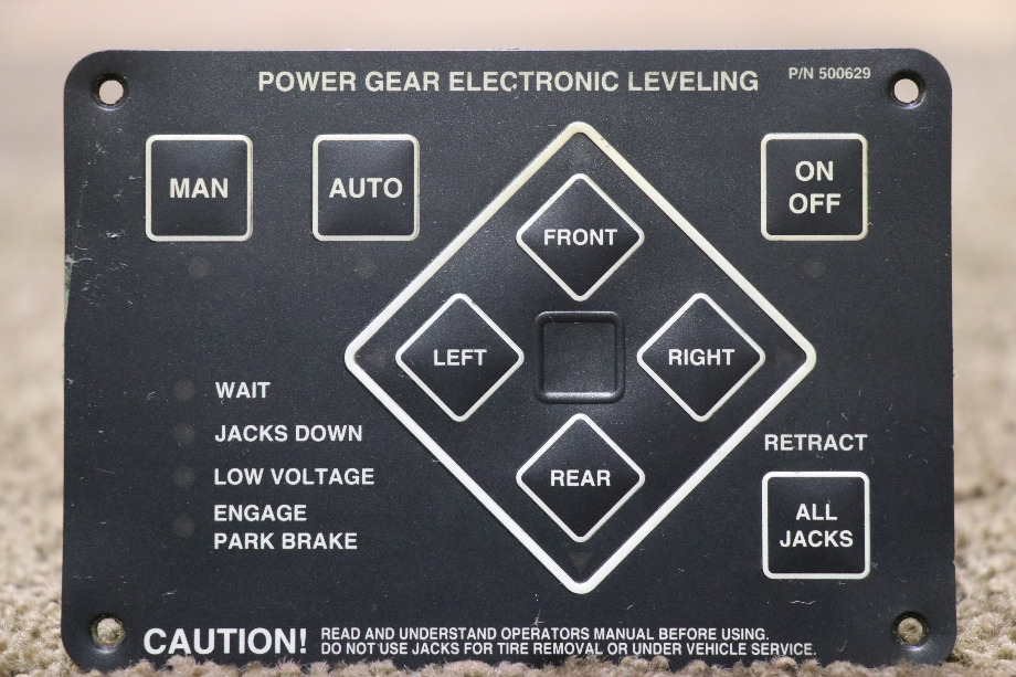 USED POWER GEAR 500629 ELECTRONIC LEVELING TOUCH PAD MOTORHOME PARTS FOR SALE RV Components 