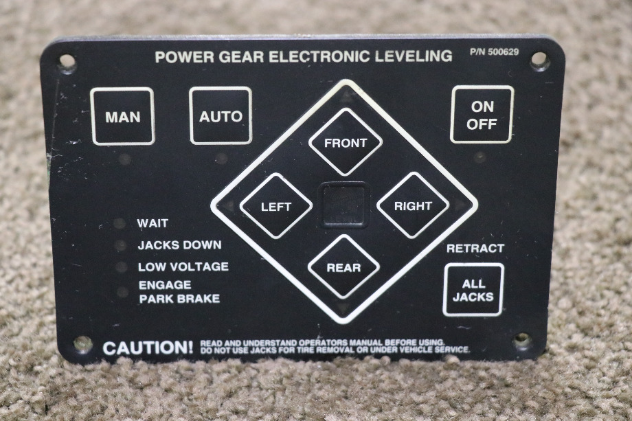 USED POWER GEAR 500629 ELECTRONIC LEVELING TOUCH PAD MOTORHOME PARTS FOR SALE RV Components 
