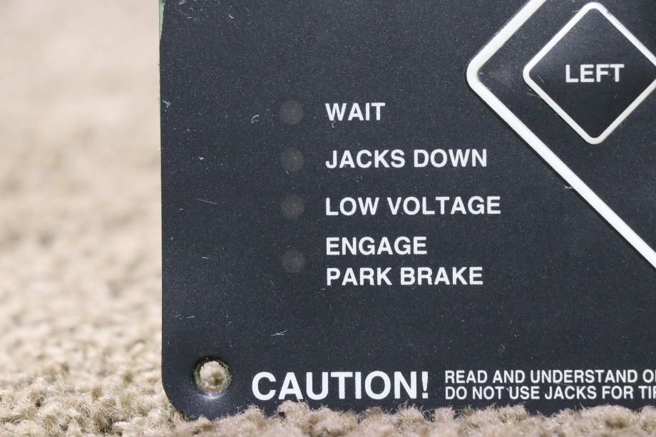 USED POWER GEAR 500629 ELECTRONIC LEVELING TOUCH PAD MOTORHOME PARTS FOR SALE RV Components 