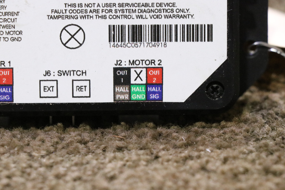 USED LIPPERT DUAL MOTOR SYNCHRONOUS VELOCITY SLIDE CONTROLLER 13398-D0 RV/MOTORHOME PARTS FOR SALE RV Components 