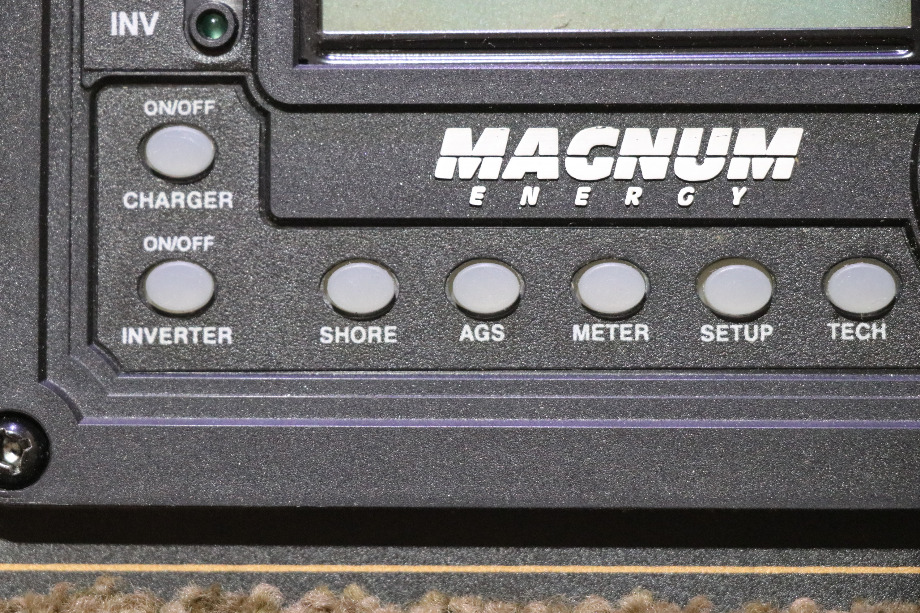 USED MAGNUM ENERGY REMOTE AND SMART EMS DISPLAY PANEL RV/MOTORHOME PARTS FOR SALE RV Components 
