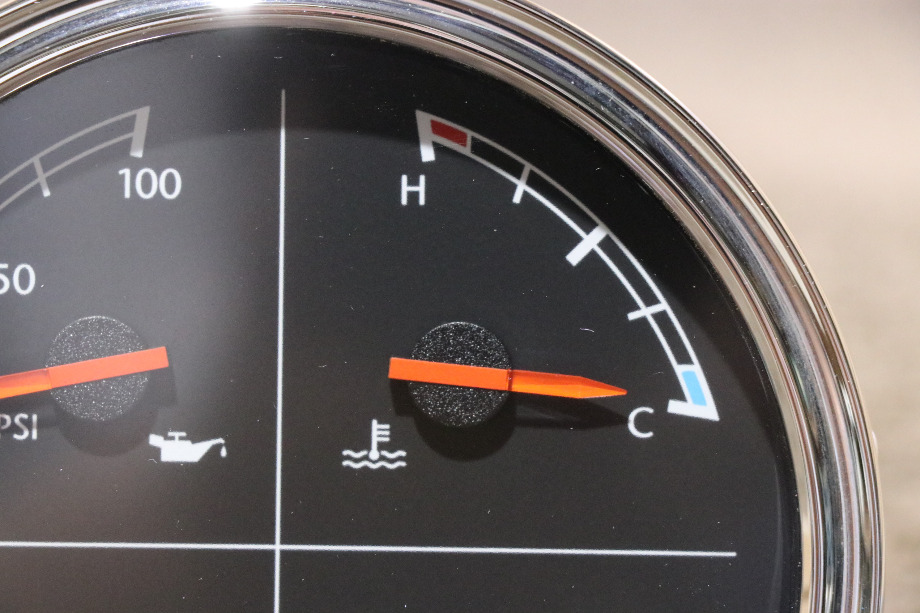 USED W22-00013-038 FREIGHTLINER 4 IN 1 OIL / ENG / FRONT / REAR DASH GAUGE RV PARTS FOR SALE RV Components 