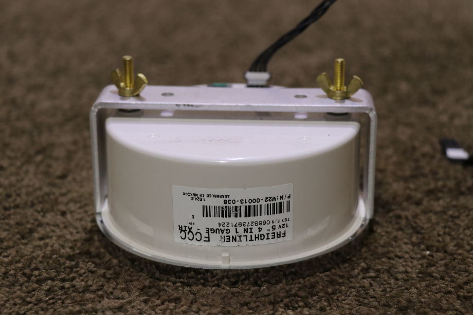 USED W22-00013-038 FREIGHTLINER 4 IN 1 OIL / ENG / FRONT / REAR DASH GAUGE RV PARTS FOR SALE RV Components 