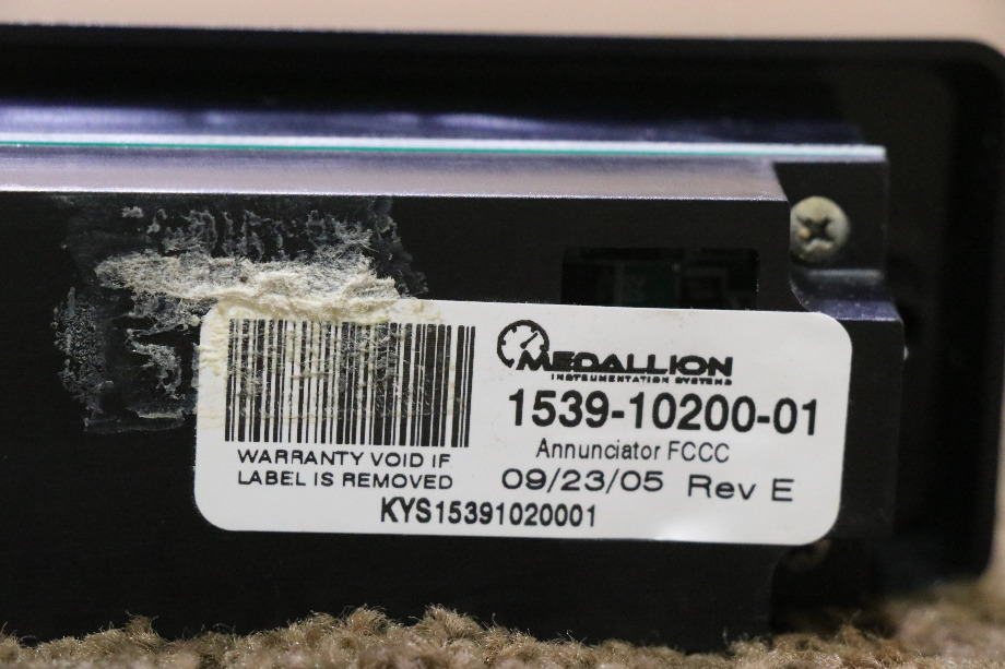 USED WARNING LIGHT BAR 1539-10200-01 RV/MOTORHOME PARTS FOR SALE RV Components 