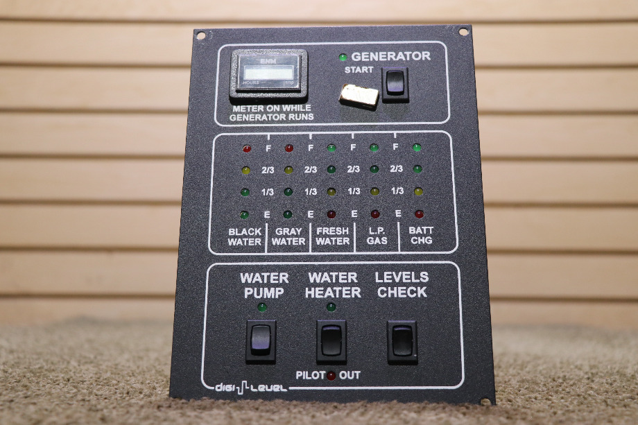 USED DIGI-LEVEL MONITOR PANEL MOTORHOME PARTS FOR SALE RV Components 