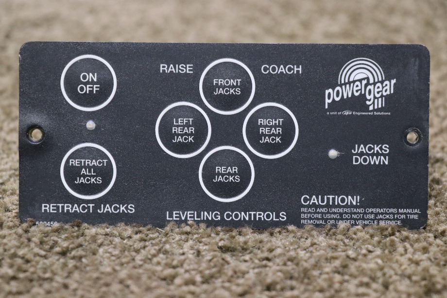 USED MOTORHOME POWER GEAR 500456 LEVELING CONTROLS TOUCH PAD FOR SALE RV Components 