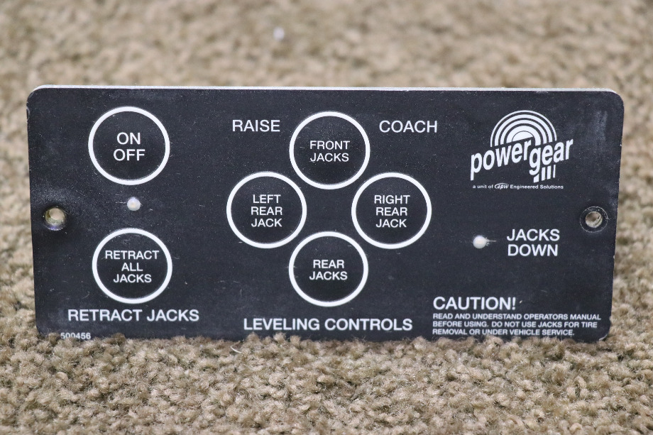 USED MOTORHOME POWER GEAR 500456 LEVELING CONTROLS TOUCH PAD FOR SALE RV Components 