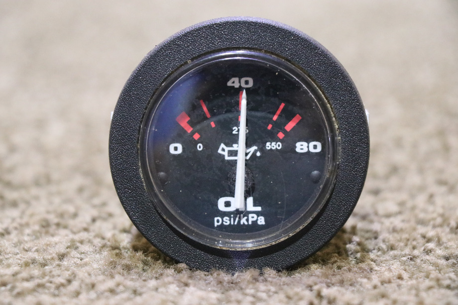USED TELEFLEX OIL PRESS DASH GAUGE RV/MOTORHOME PARTS FOR SALE RV Components 
