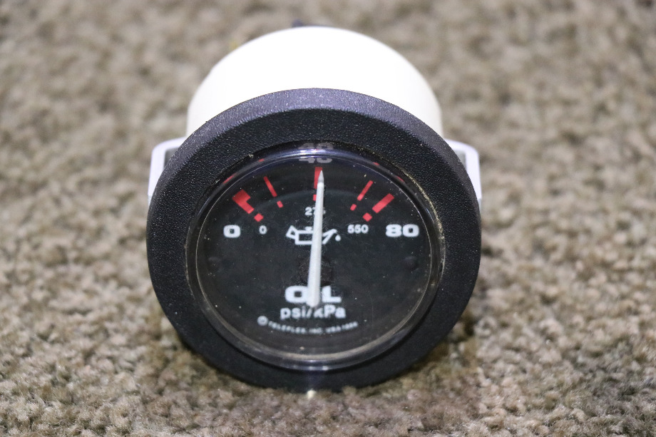 USED TELEFLEX OIL PRESS DASH GAUGE RV/MOTORHOME PARTS FOR SALE RV Components 