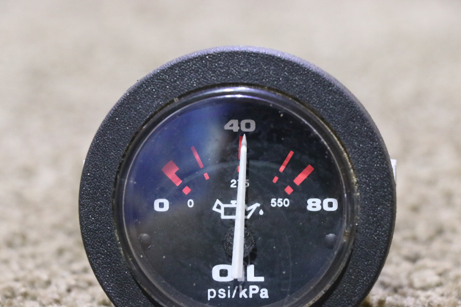 USED TELEFLEX OIL PRESS DASH GAUGE RV/MOTORHOME PARTS FOR SALE RV Components 
