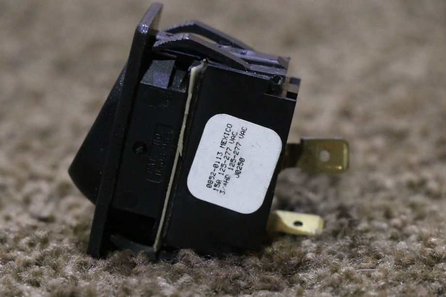 USED BLACK 0852-0113 ROCKER SWITCH MOTORHOME PARTS FOR SALE RV Components 