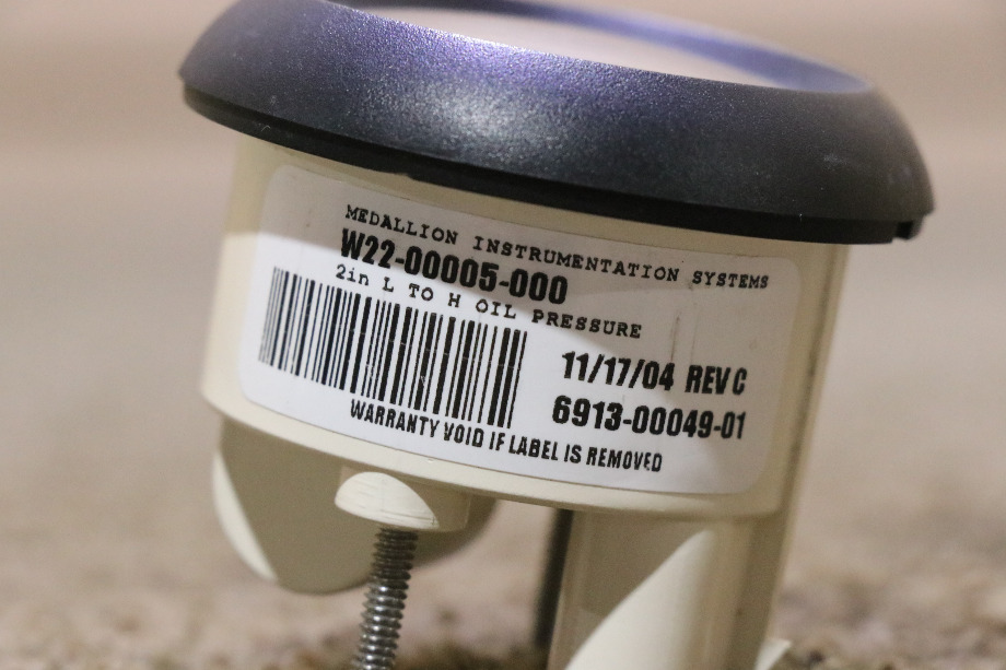 USED RV/MOTORHOME FREIGHTLINER OIL PRESS DASH GAUGE W22-00005-000 FOR SALE RV Components 