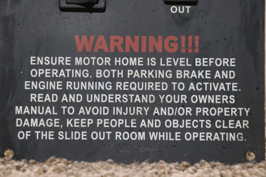 USED SLIDE ROOM CONTROL DOUBLE SWITCH PANEL RV/MOTORHOME FOR SALE RV Components 