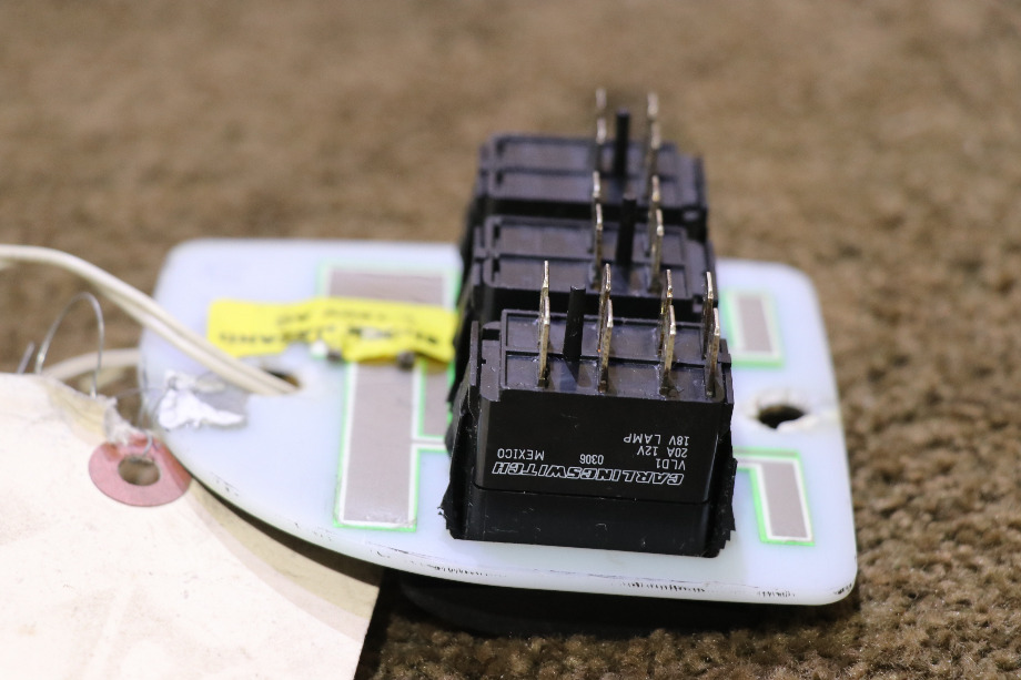 USED MOTORHOME ENGINE / ENGINE / PEDAL 3 SWITCH PANEL FOR SALE RV Components 