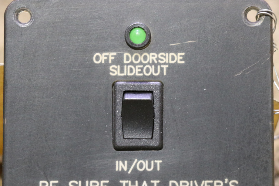 USED RV OFF DOORSIDE SLIDEOUT IN/OUT SWITCH PANEL FOR SALE RV Components 