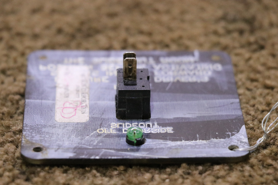 USED RV OFF DOORSIDE SLIDEOUT IN/OUT SWITCH PANEL FOR SALE RV Components 