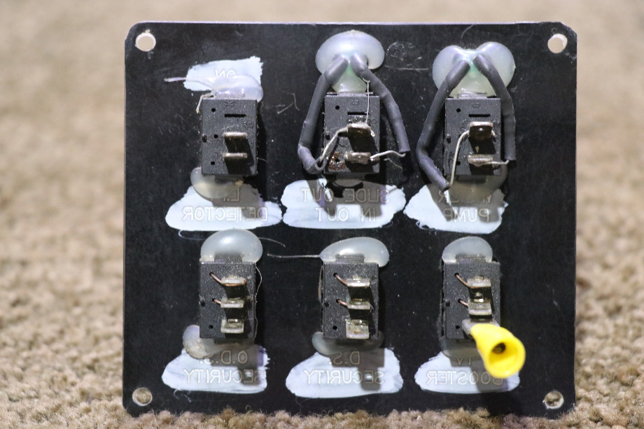 USED RV/MOTORHOME 6 SWITCH PANEL FOR SALE RV Components 