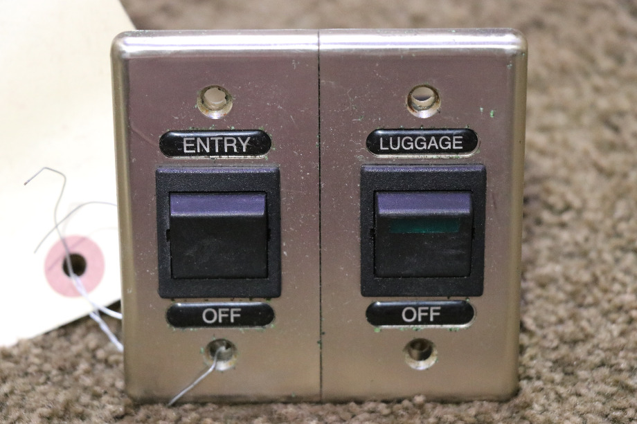 USED MOTORHOME INTERLOCKING DOUBLE SWITCH PANEL FOR SALE RV Components 