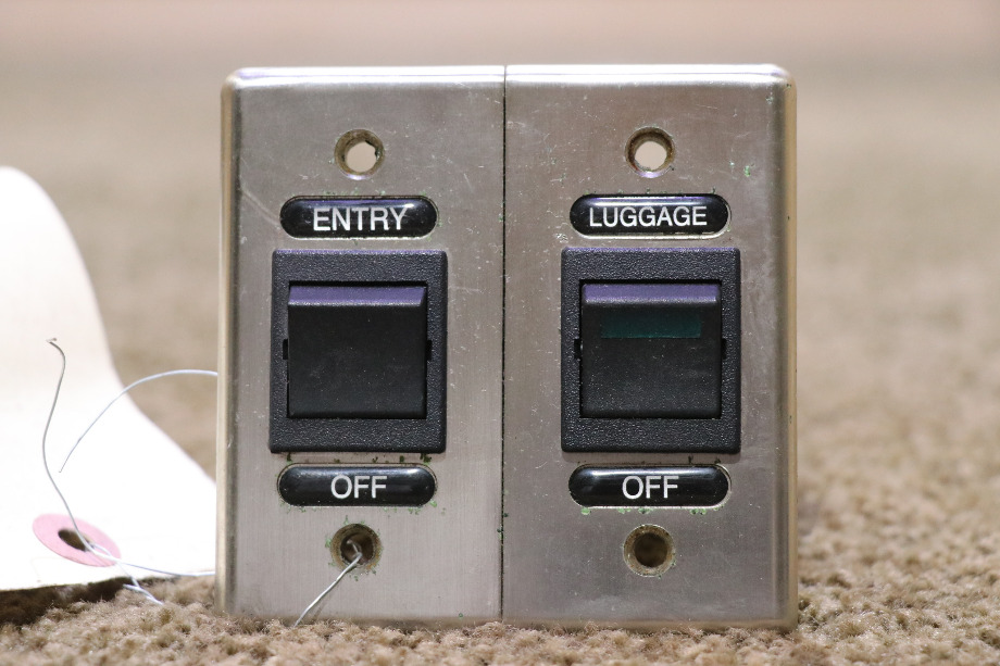 USED MOTORHOME INTERLOCKING DOUBLE SWITCH PANEL FOR SALE RV Components 