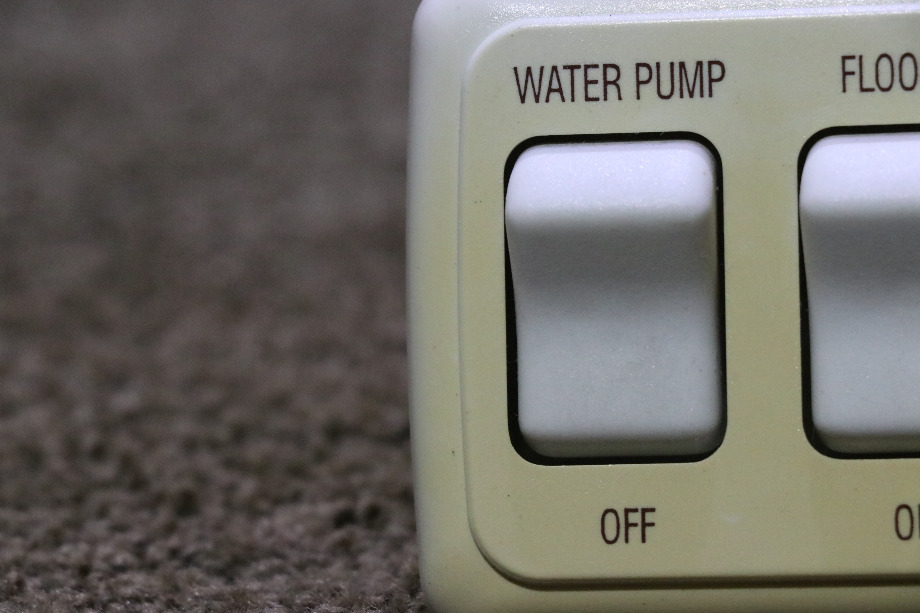USED RV/MOTORHOME WATER PUMP / FLOOD LT SWITCH PANEL FOR SALE RV Components 