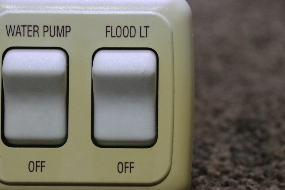 USED RV/MOTORHOME WATER PUMP / FLOOD LT SWITCH PANEL FOR SALE RV Components 