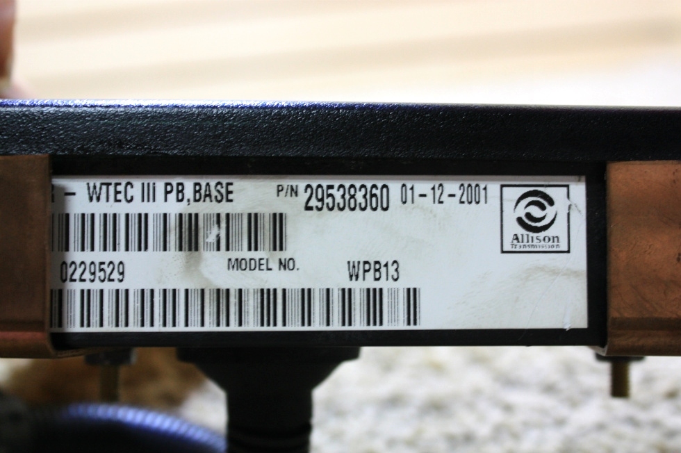 USED MOTORHOME ALLISON SHIFT SELECTOR TOUCH PAD 29538360 RV PARTS FOR SALE RV Components 
