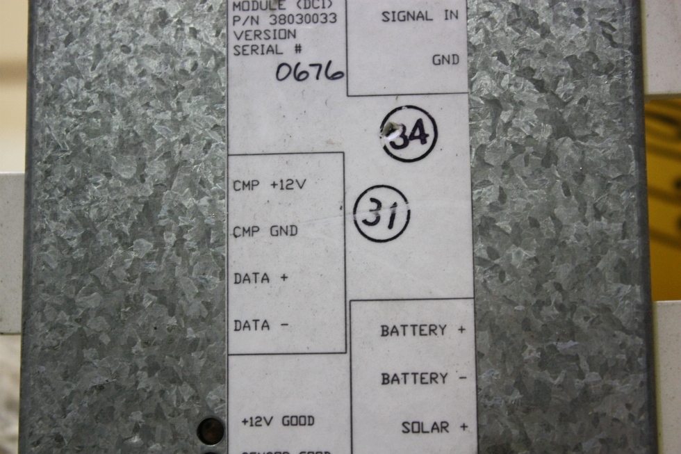 USED RV DC INTERFACE MODULE (DCI) PN: 38030033 FOR SALE RV Components 