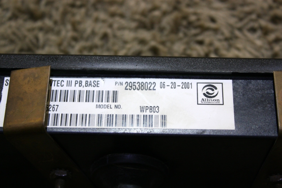 USED MOTORHOME ALLISON 29538022 SHIFT SELECTOR TOUCH PAD FOR SALE RV Components 