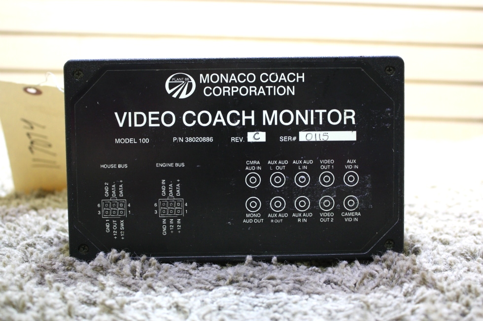 USED MONACO VIDEO COACH MONITOR 38020886 RV PARTS FOR SALE RV Components 