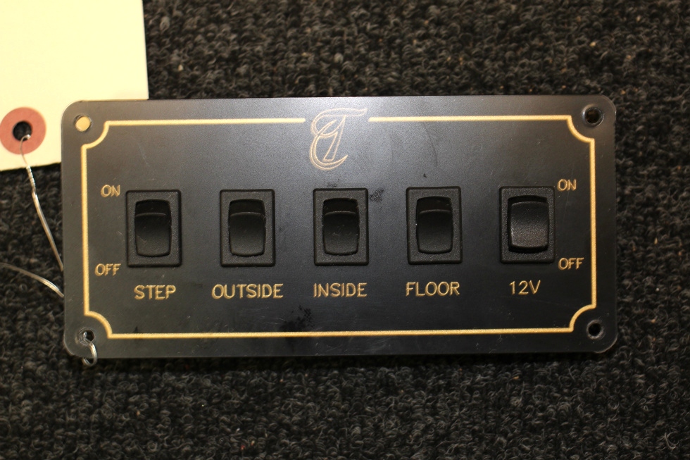 USED POSITRON CORP. 5 SWITCH WALL MOUNT PANEL SIZE: 6 x 3 RV Components 