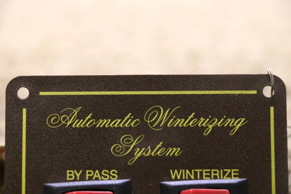 USED RV AUTOMATIC WINTERIZING SYSTEM SWITCH PANEL FOR SALE RV Components 