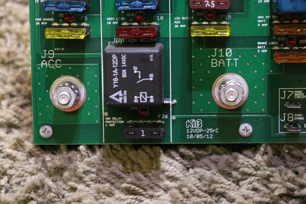 USED MOTORHOME 12VDP-25RC KIB BATTERY CONTROL BOARD RV PARTS FOR SALE RV Components 