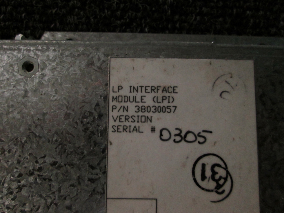 USED ALADDIN LP INTERFACE MODULE P/N 38030057 SN: 0305 RV Components 