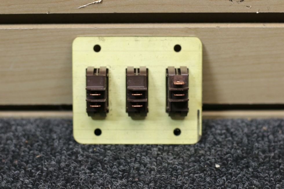 NEW RV TRIPLE SWITCH PANEL - NO MOUNT RV Components 