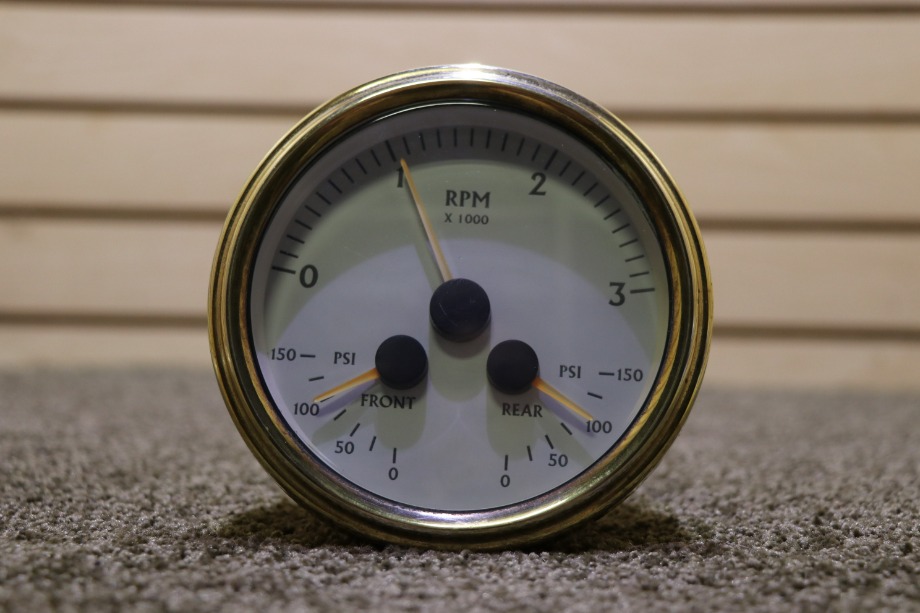 USED 16622075 3 IN 1 TACHOMETER DASH GAUGE RV PARTS FOR SALE RV Components 