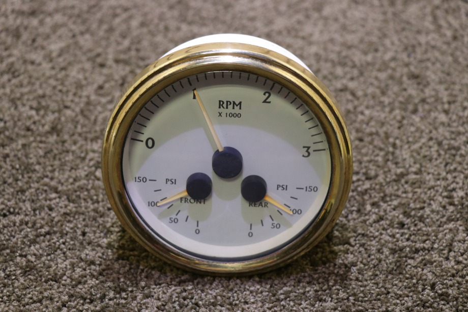 USED 16622075 3 IN 1 TACHOMETER DASH GAUGE RV PARTS FOR SALE RV Components 