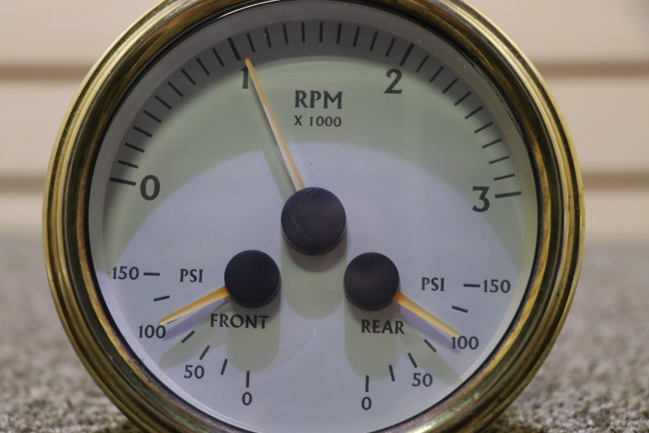 USED 16622075 3 IN 1 TACHOMETER DASH GAUGE RV PARTS FOR SALE RV Components 