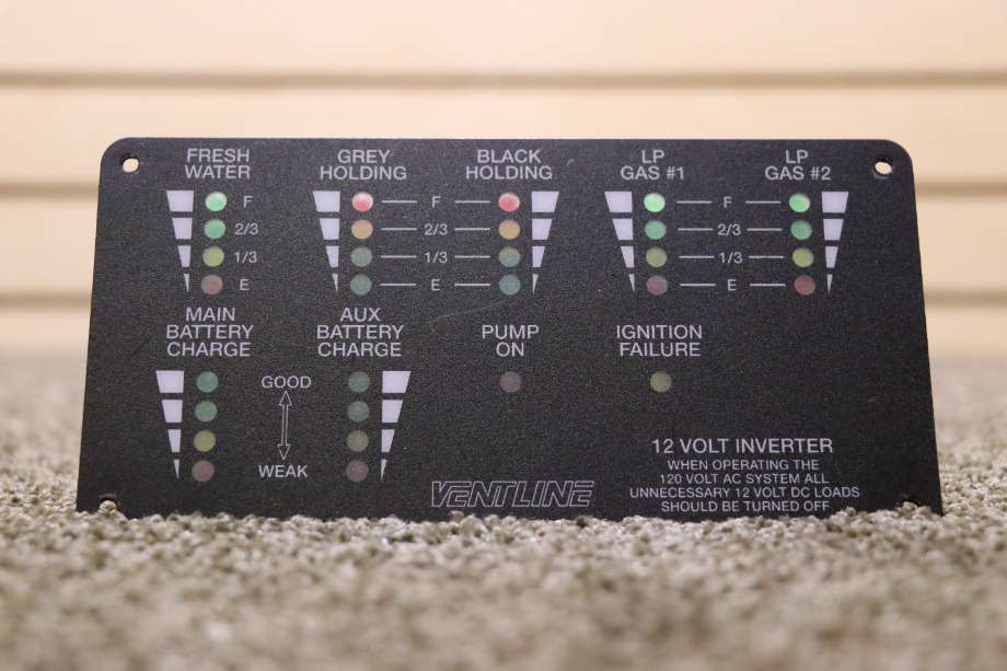 USED MOTORHOME L5111-02 TS VENTLINE TANK MONITOR PANEL FOR SALE RV Components 