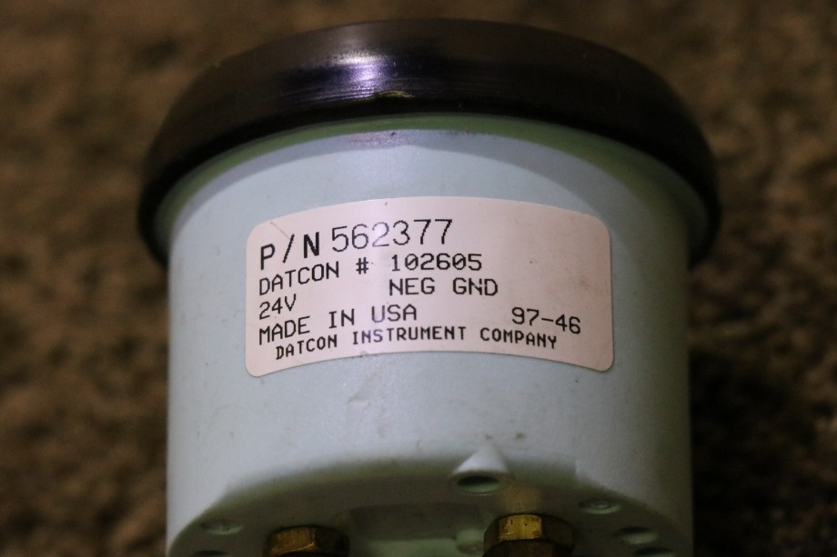 USED FUEL 562377 DASH GAUGE RV PARTS FOR SALE RV Components 
