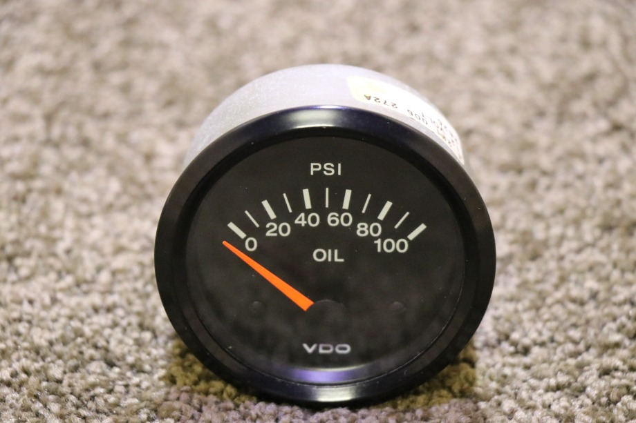 USED 1 221 005 272A OIL PRESSURE DASH GAUGE MOTORHOME PARTS FOR SALE RV Components 