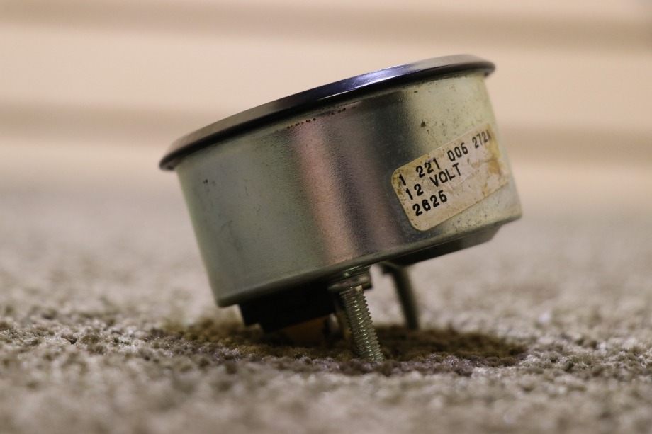 USED 1 221 005 272A OIL PRESSURE DASH GAUGE MOTORHOME PARTS FOR SALE RV Components 