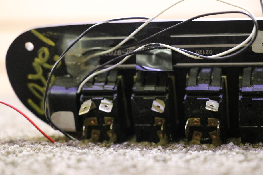 USED RV/MOTORHOME EIGHT DASH SWITCH PANE FOR SALE RV Components 