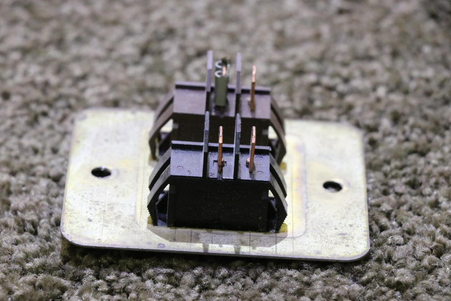 USED 2 SWITCH PANEL GOLD AND BROWN RV PARTS FOR SALE RV Components 