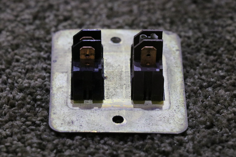 USED 2 SWITCH PANEL GOLD AND BROWN RV PARTS FOR SALE RV Components 