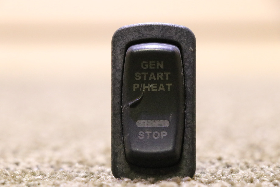 USED RV/MOTORHOME GEN START P/HEAT / STOP ROCKER DASH SWITCH FOR SALE RV Components 